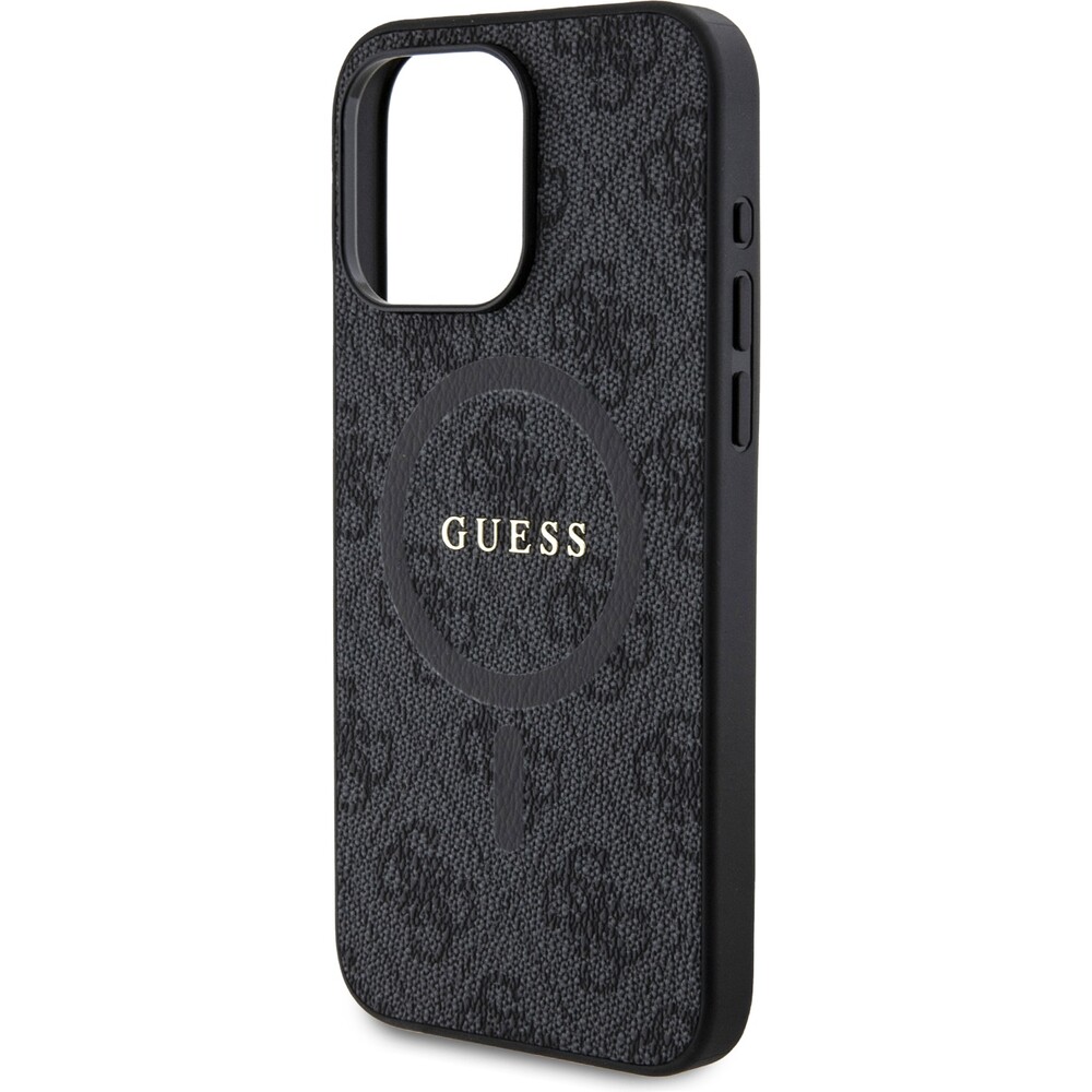 Guess-PU-Leather-4G-Colored-Ring-MagSafe-kryt-iPhone-15-Pro-Max-cerny