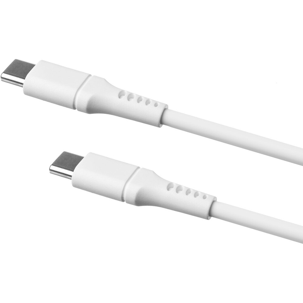 FIXED-Liquid-silicone-USB-C-USB-C-napajeci-kabel-60W-1-2m-bily