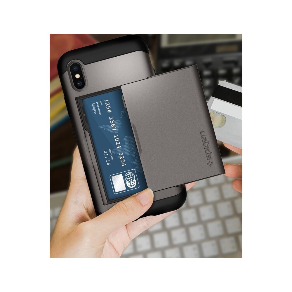 Spigen-Slim-Armor-CS-odolny-kryt-iPhone-XS-X-cerny