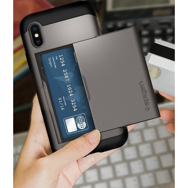 Spigen-Slim-Armor-CS-odolny-kryt-iPhone-XS-X-cerny