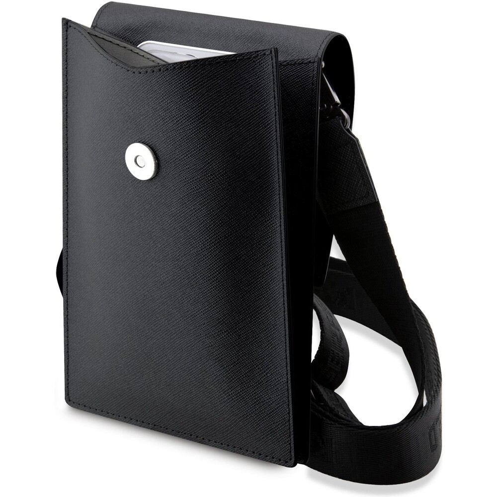 Karl-Lagerfeld-Saffiano-Metal-Logo-NFT-Wallet-Bag-pouzdro-cerne