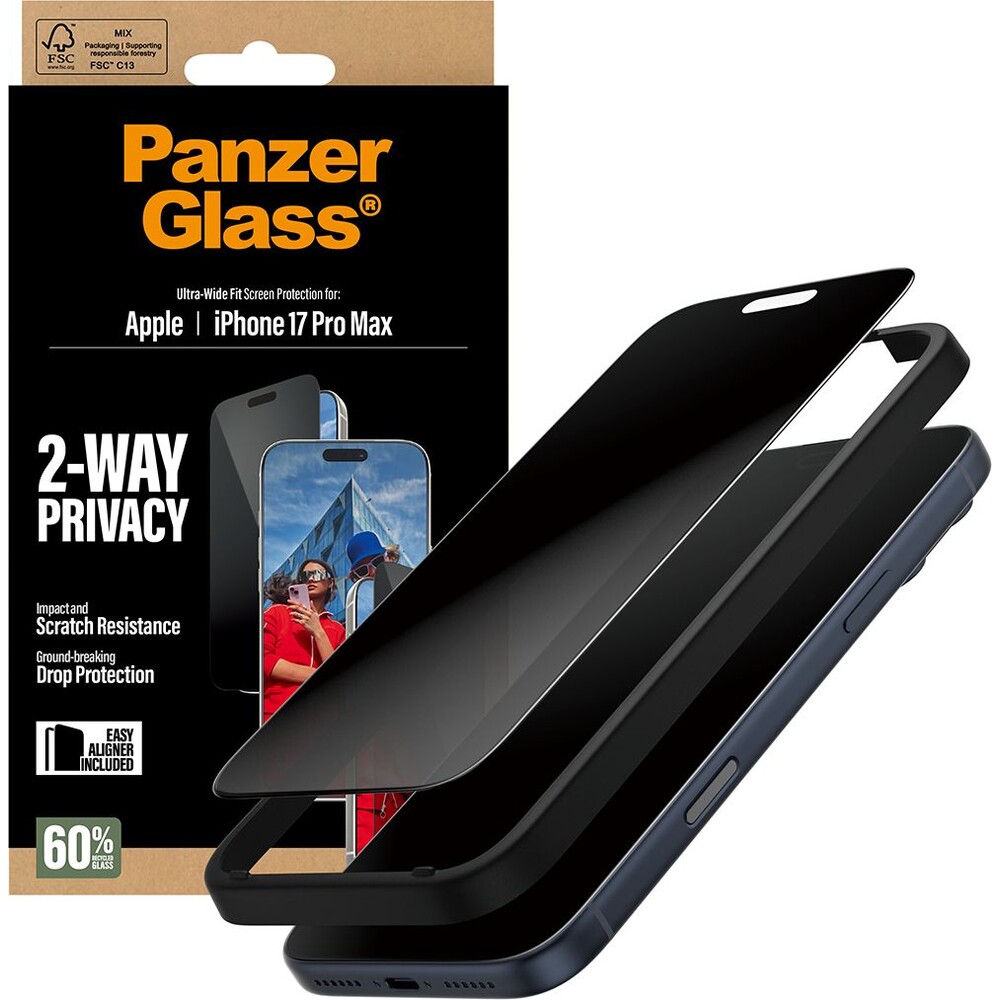 PanzerGlass-Privacy-sklo-Apple-iPhone-17-Pro-Max-s-instalacnim-rameckem