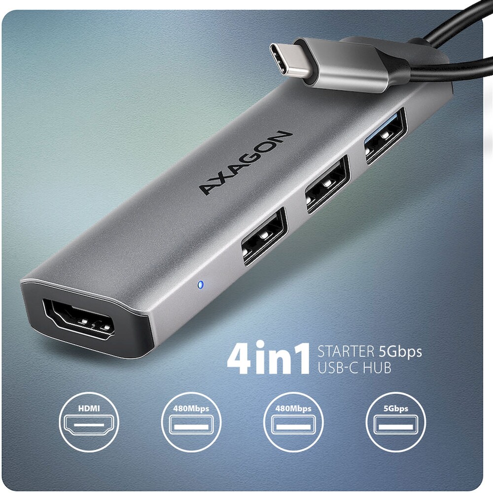 AXAGON-HMC-H3A-4v1-USB-C-hub