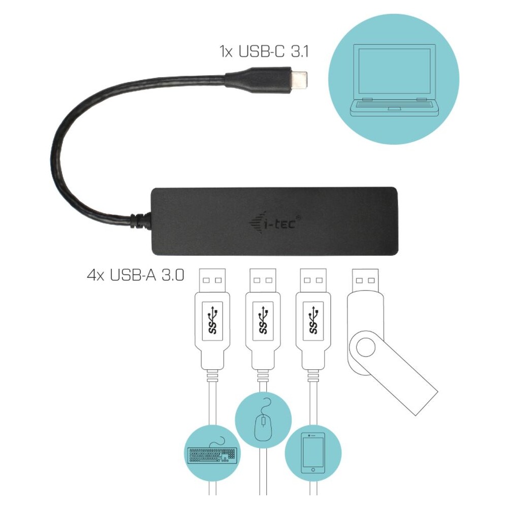 i-tec-USB-3-1-Type-C-SLIM-HUB-4-Port-passive
