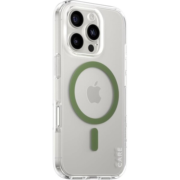 PanzerGlass-CARE-kryt-Apple-iPhone-16-Pro-MagSafe-Urban-Combat-ciry-zeleny