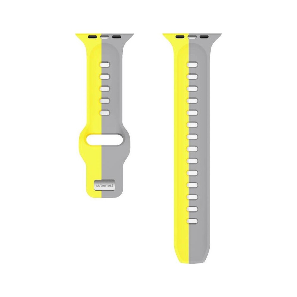 CubeNest-Premium-Silicon-Band-reminek-Apple-Watch-42-49-mm-sedy-zluty