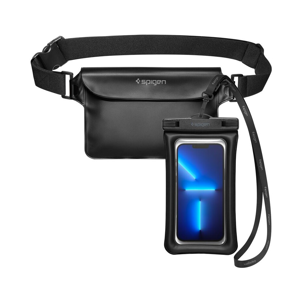 Spigen-Aqua-Shield-Floating-vodeodolne-pouzdro-WaterProof-Waist-Bag-A621-Set-cerny