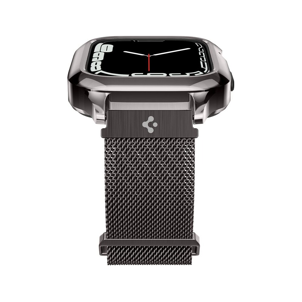 Spigen-Metal-Fit-Pro-reminek-s-pouzdrem-Apple-Watch-9-8-7-45mm-grafitovy