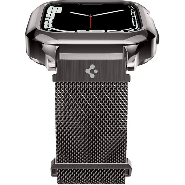 Spigen-Metal-Fit-Pro-reminek-s-pouzdrem-Apple-Watch-9-8-7-45mm-grafitovy