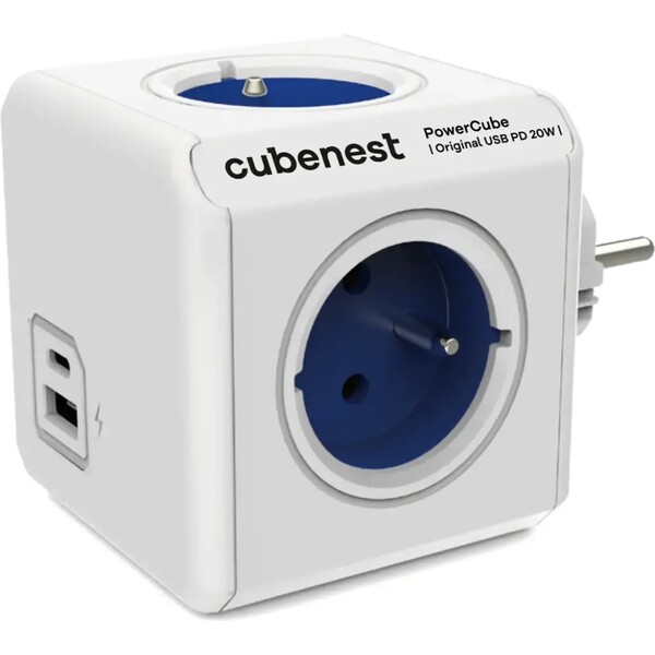 CubeNest-PowerCube-Original-USB-PD-20W-A-C-modra
