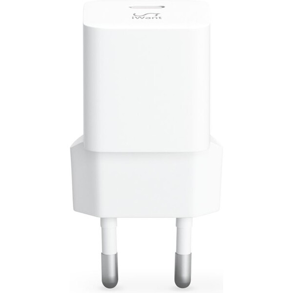 iWant-USB-C-PD-MINI-II-sitova-nabijecka-s-rychlonabijenim-20W-bila