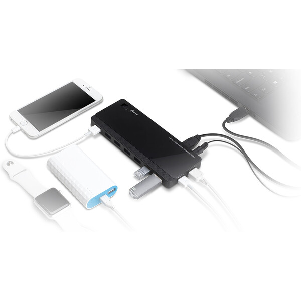 TP-Link-UH720-HUB-7v1-cerny