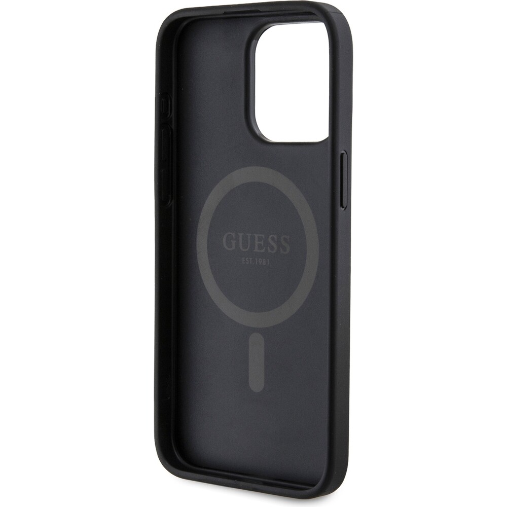 Guess-PU-Leather-4G-Colored-Ring-MagSafe-kryt-iPhone-15-Pro-Max-cerny