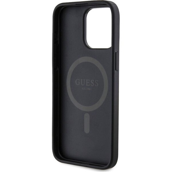 Guess-PU-Leather-4G-Colored-Ring-MagSafe-kryt-iPhone-15-Pro-Max-cerny