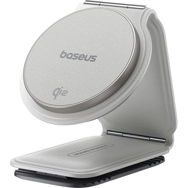 Baseus-PrimeTrip-C02-drzak-do-auta-s-bezdratovym-nabijenim-Qi2-na-palubni-desku-bily