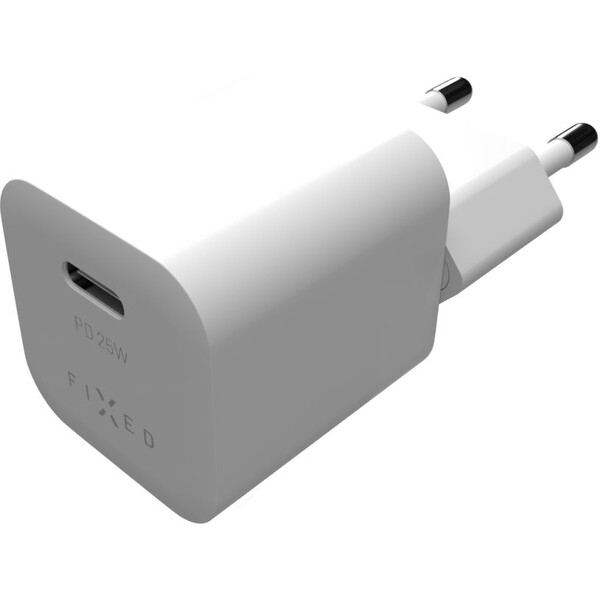 Fixed Mini Nabíječka S Usb C Výstupem A Podporou Pd 25w Bílá Iwantcz 9763