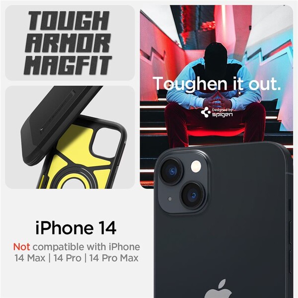 Spigen-Tough-Armor-Mag-kryt-iPhone-14-cerny