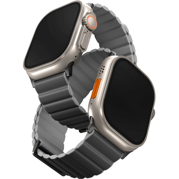 UNIQ-Revix-Premium-Edition-reminek-pro-Apple-Watch-49-46-45-44-42mm-Charcoal-sedy-svetle-sedy-