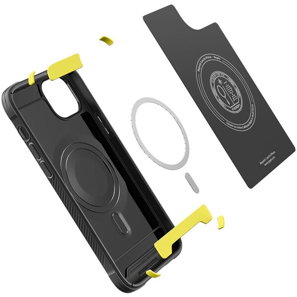 Spigen-Rugged-Armor-Mag-kryt-iPhone-14-cerny