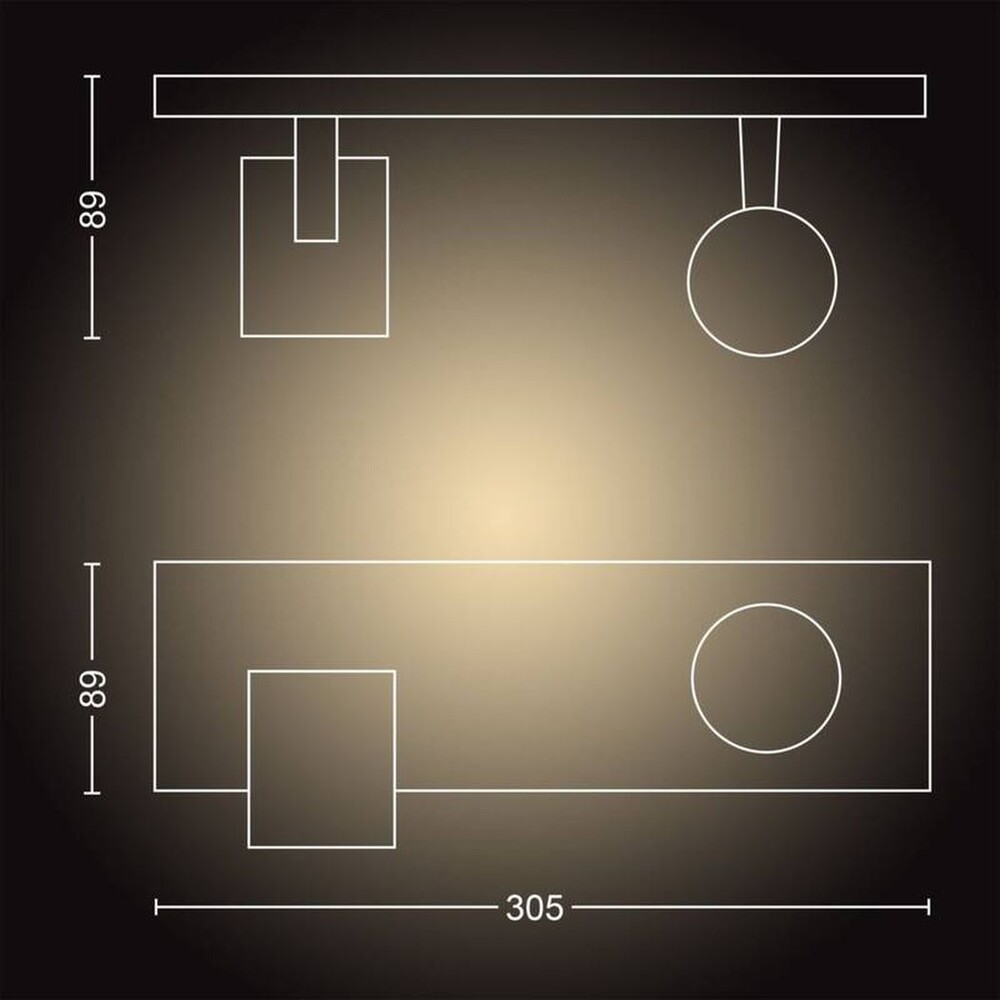 Philips-HUE-2ks-Runner-Bluetooth-bodove-LED-svitidlo-cerne