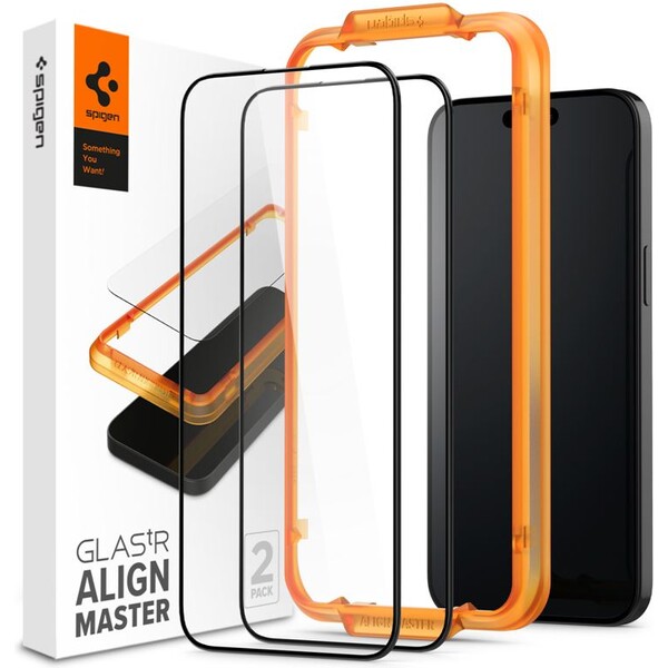 Spigen-Glass-tR-AlignMaster-2-Pack-tvrzene-sklo-iPhone-15-Pro-cerne