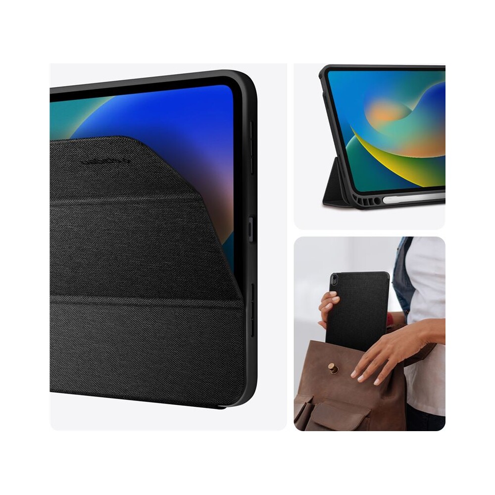 Spigen-Urban-Fit-pouzdro-iPad-10-9-2022-iPad-11-2025-cerne