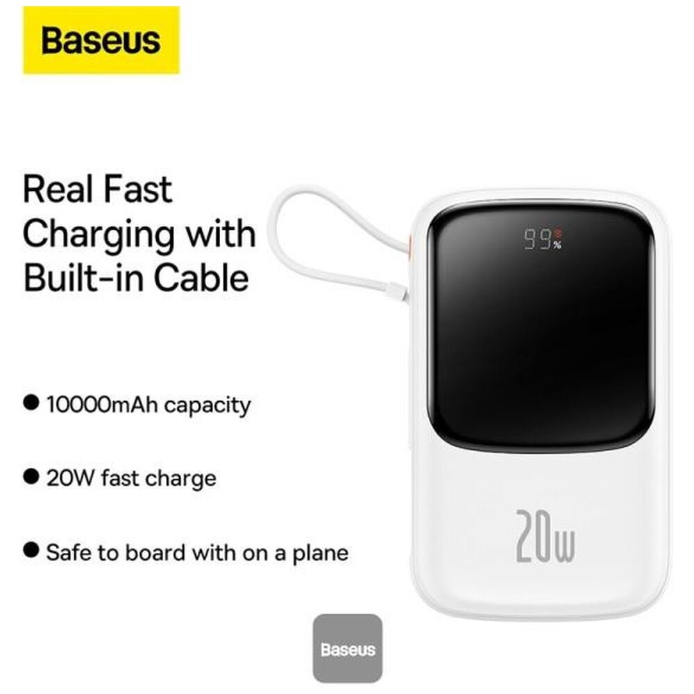 Baseus-Qpow-Pro-10000mAh-20W-s-kabelem-Lightning-bila