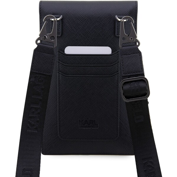 Karl-Lagerfeld-Saffiano-Metal-Logo-NFT-Wallet-Bag-pouzdro-cerne