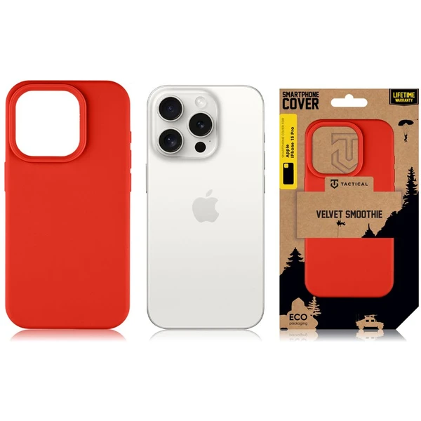 Tactical Velvet Smoothie kryt Apple iPhone 15 Pro Chilli - Pouzdra - Obrázek TZS5000701