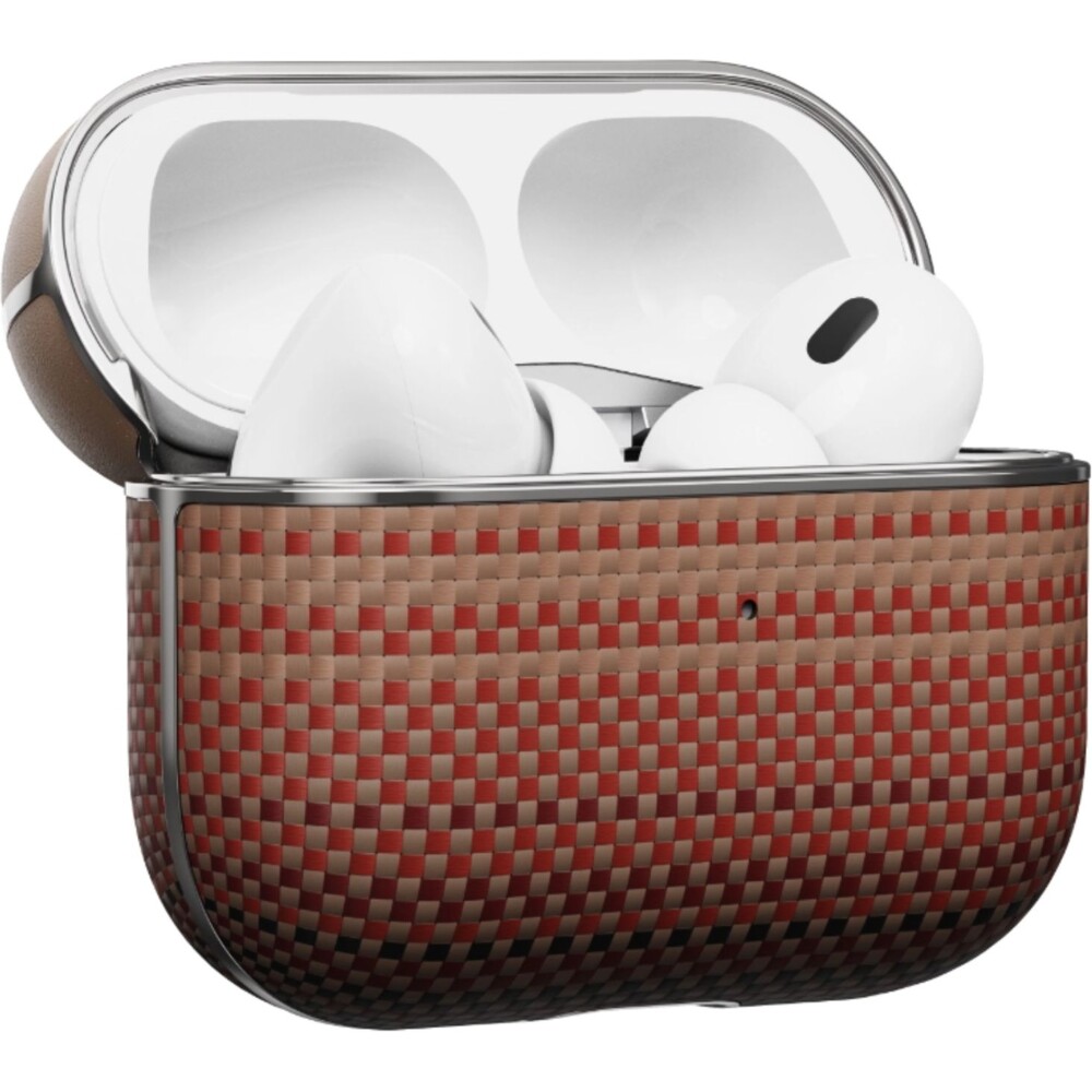 Pitaka-Aramid-Fiber-pouzdro-Apple-AirPods-Pro-2-sunset-MagSafe-