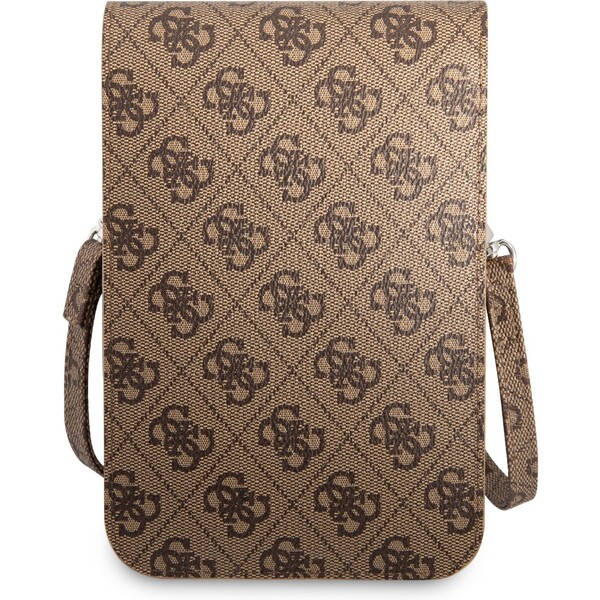 Guess-PU-4G-Triangle-Logo-Phone-Bag-hnede
