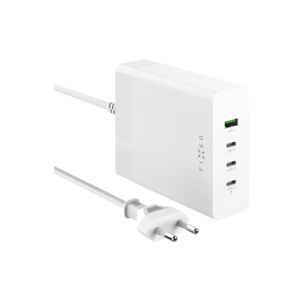 FIXED-Charging-Station-GaN-nabijeci-stanice-3x-USB-C-s-Power-Delivery-3-0-200W-bila