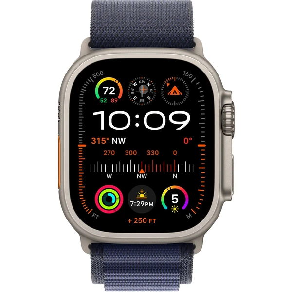 Apple Watch 49/46/45/44mm námořnicky modrý alpský tah s přírodním titanem L - Řemínky - Obrázek U4S7000K01