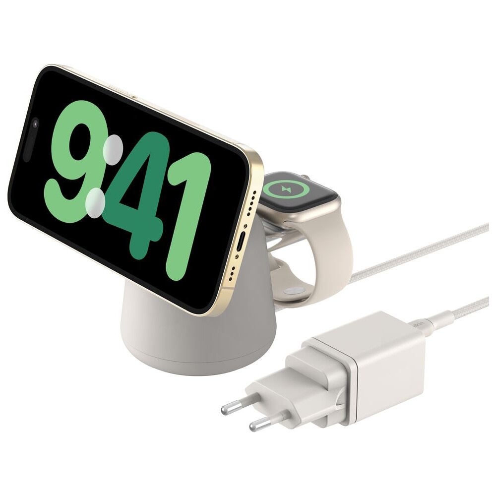 Belkin-BOOST-CHARGE-PRO-Qi2-15W-2v1-Nabijeci-MagSafe-stojanek-pro-iPhone-Apple-Watch-AirPods-pisecn
