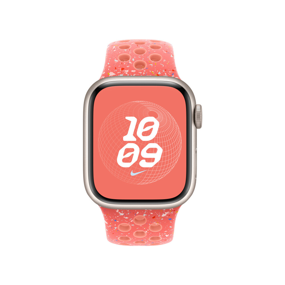Apple-Watch-41-40-38mm-zhave-oranzovy-sportovni-reminek-Nike-M-L