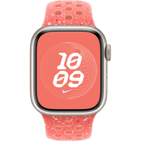 Apple-Watch-41-40-38mm-zhave-oranzovy-sportovni-reminek-Nike-M-L