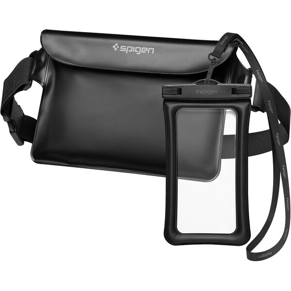 Spigen-Aqua-Shield-Floating-vodeodolne-pouzdro-WaterProof-Waist-Bag-A621-Set-cerny