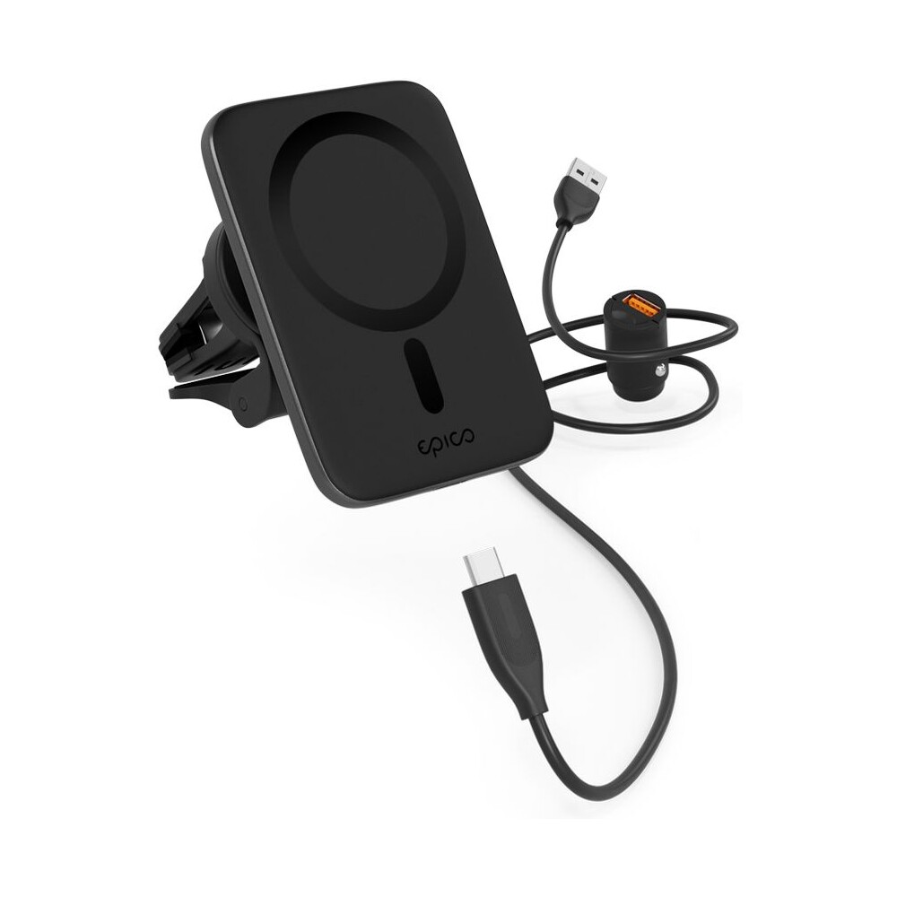 Epico-Ultrathin-bezdratova-nabijecka-do-auta-s-MagSafe-cerna