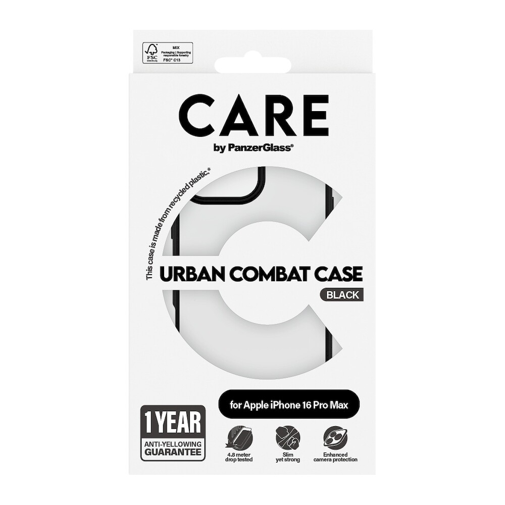 PanzerGlass-CARE-kryt-Apple-iPhone-16-Pro-Max-Urban-Combat-cerny