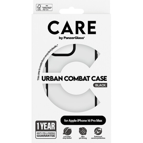 PanzerGlass-CARE-kryt-Apple-iPhone-16-Pro-Max-Urban-Combat-cerny