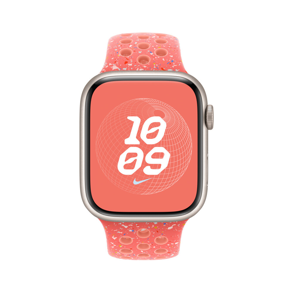 Apple-Watch-49-45-44-42mm-zhave-oranzovy-sportovni-reminek-Nike-M-L