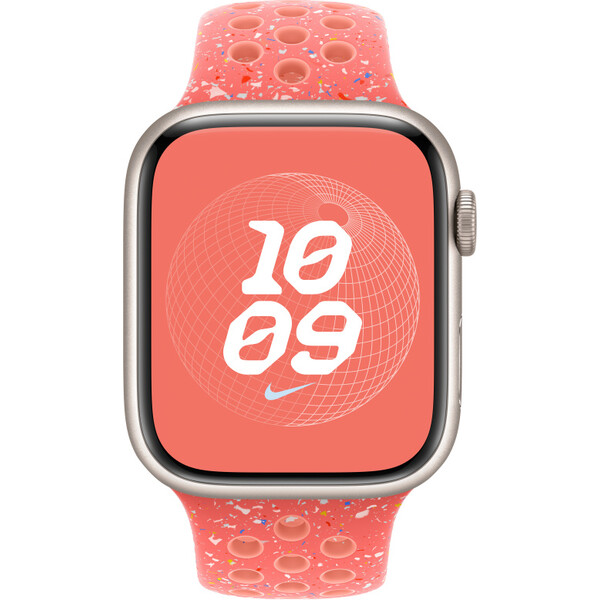 Apple-Watch-49-45-44-42mm-zhave-oranzovy-sportovni-reminek-Nike-M-L