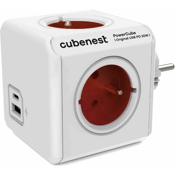 CubeNest-PowerCube-Original-USB-PD-20W-A-C-cervena