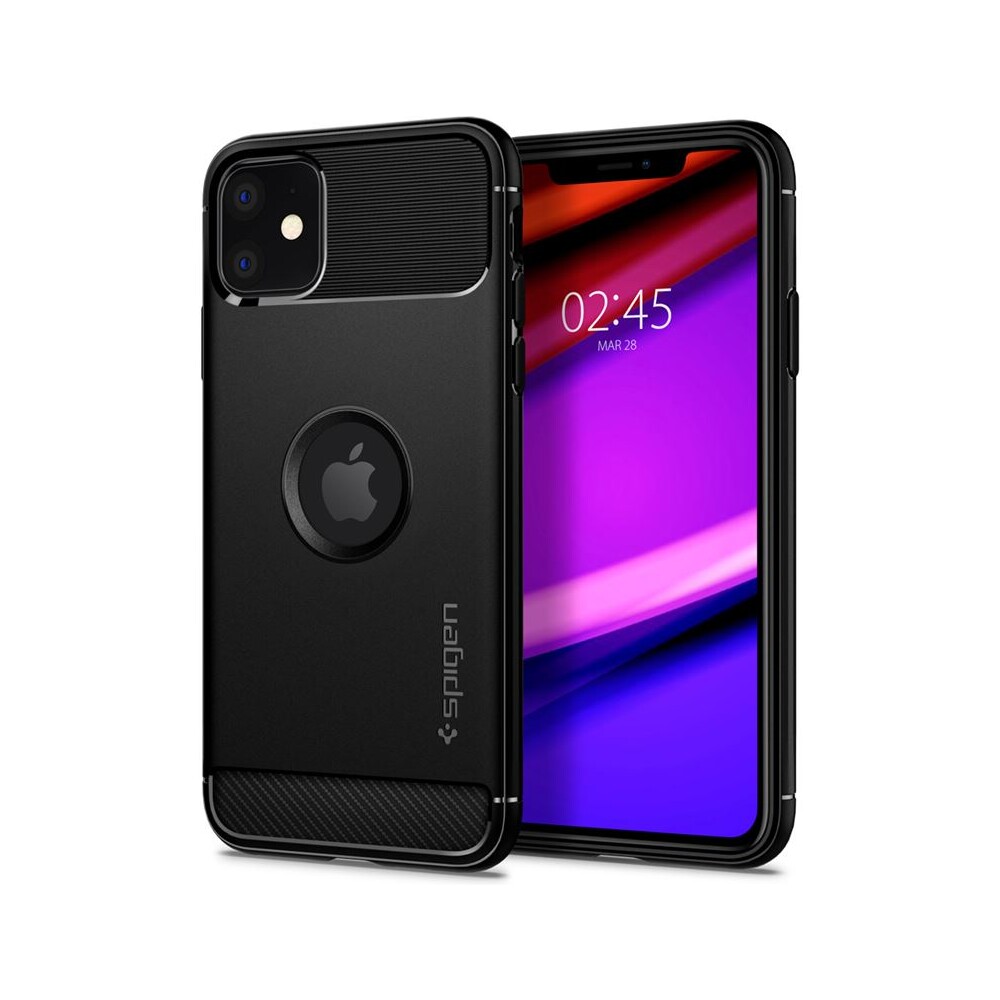 Spigen-Rugged-Armor-kryt-iPhone-11-cerny