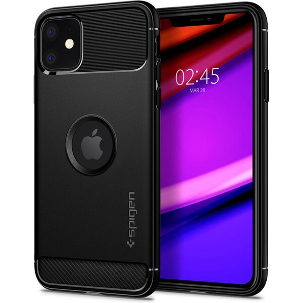 Spigen-Rugged-Armor-kryt-iPhone-11-cerny