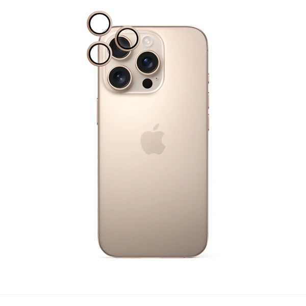iWant ochrana čoček na kameru Apple iPhone 16 Pro/16 Pro Max pouštní titan - Ochranné folie a skla - Hlavní obrázek