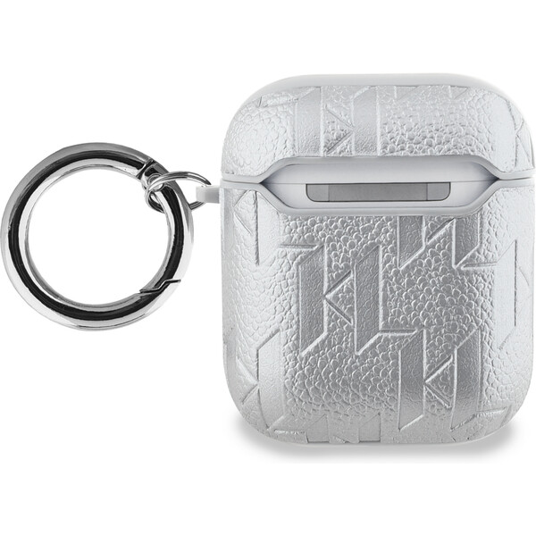Karl-Lagerfeld-PU-Embossed-Karl-Head-pouzdro-AirPods-1-2-stribrne