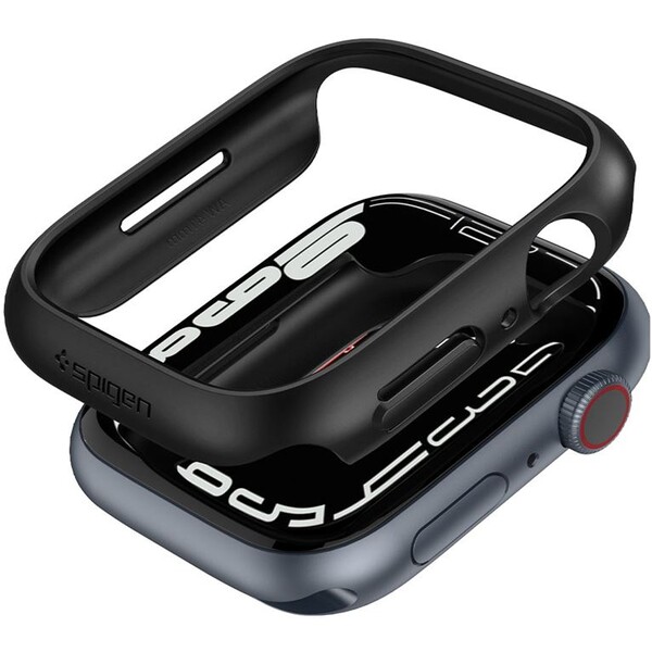 Spigen-Thin-Fit-pouzdro-Apple-Watch-9-8-7-41mm-cerne