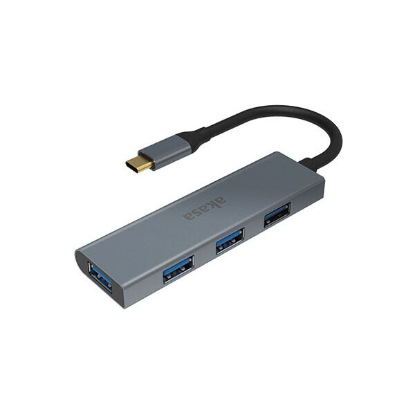 Akasa-hub-USB-Type-C-4x-USB-3-0-18cm