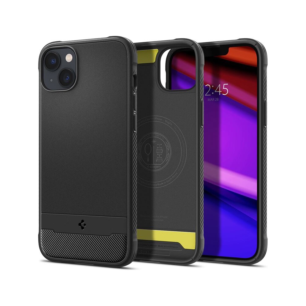 Spigen-Rugged-Armor-Mag-kryt-iPhone-14-cerny